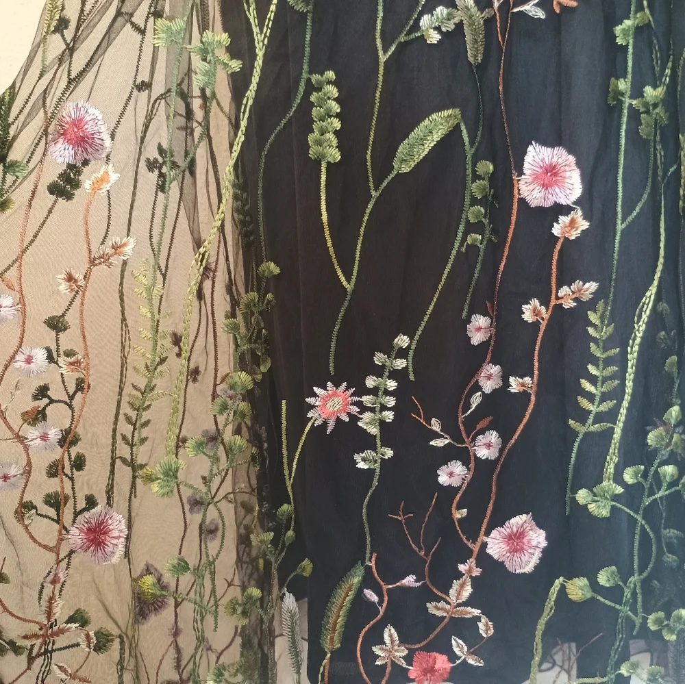 NWT JJS House Floral Embroidery Cocktail Dress Women's Size: L - Picture 12 of 14